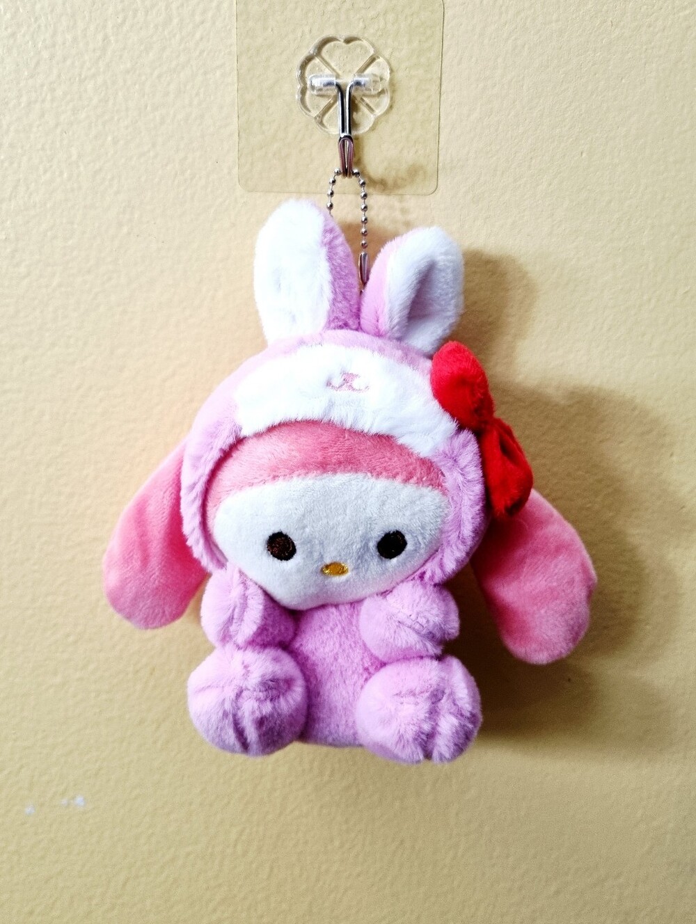 My Melody Kids Bag Clip-On Keychain Soft Plush Stuffed Animal Plushies T…